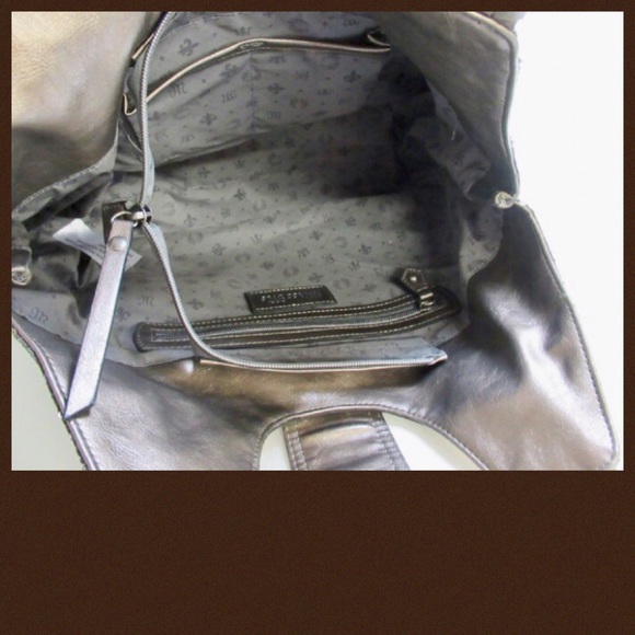 Miss Me Bronze Sequin Snakeskin Print Shoulder Bag - Picture 6 of 8